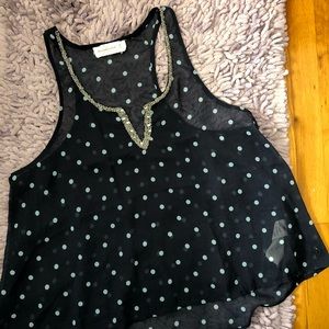 Abercrombie & Fitch Navy Blue Tank Top